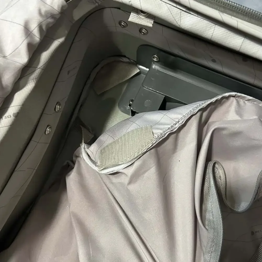Delsey Grey Softside Rolling Carry-On Luggage